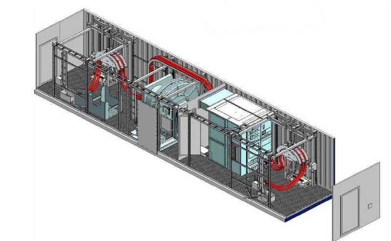 Inside an AMP Cable Reel Container