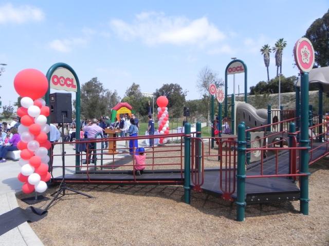 The beautiful OOCL sponsored Baker park